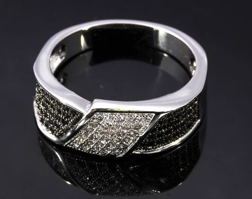 欧美简约复古饰品 个性时尚镶黑白钻戒指指环 大量现货 热卖货源